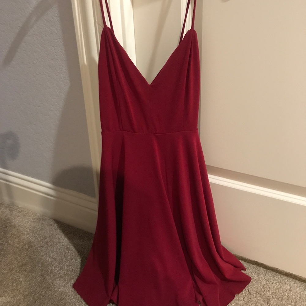 Red dress from Urban Outfitters